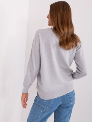 Sweter AT-SW-2325.95P jasny szary