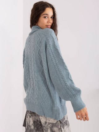 Sweter AT-SW-2355-2.12P szaro-niebieski