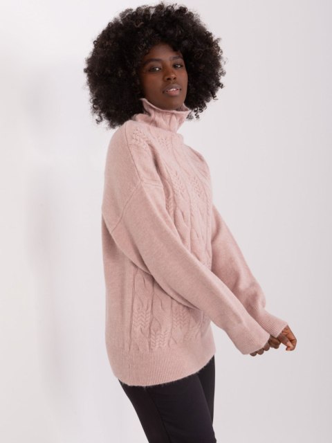 Sweter AT-SW-23401.97P ciemny różowy