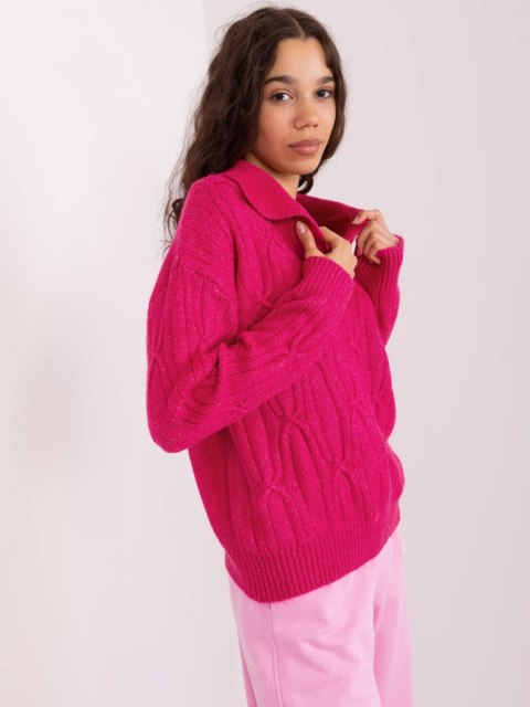Sweter AT-SW-2349-2.96 fuksjowy