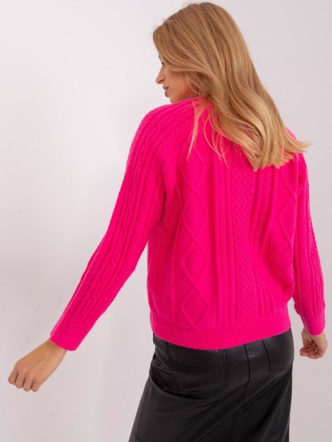 Sweter AT-SW-2346-2.99P ciemny różowy