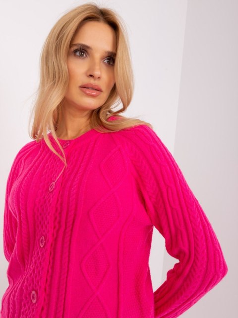 Sweter AT-SW-2346-2.99P ciemny różowy