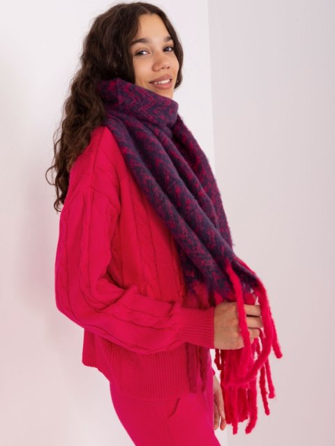 Szalik AT-SZ-23125.75 granatowo-czerwony