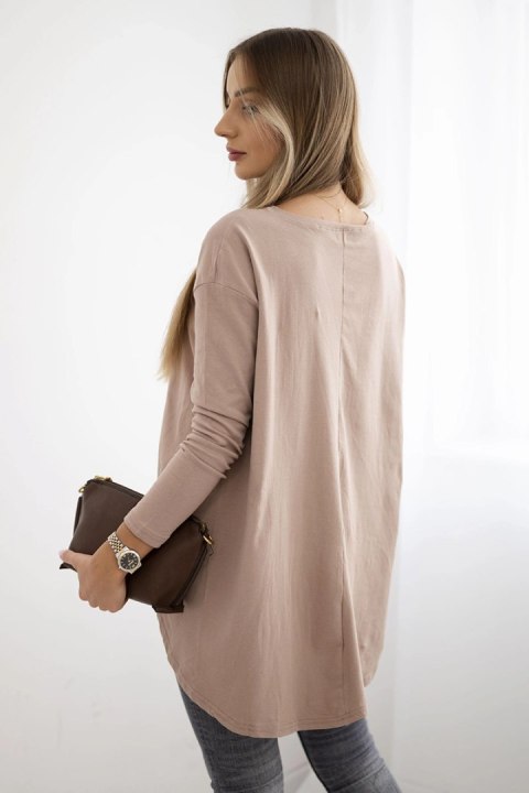 Bluzka damska z orłem i napisem Canyon camelowa