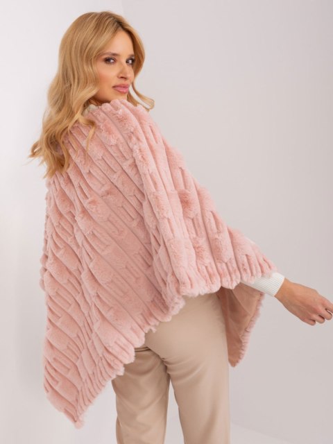 Poncho AT-PN-2347.68 jasny różowy