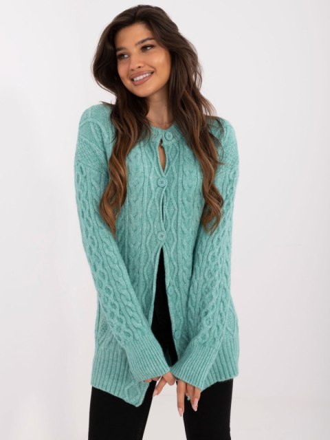 Sweter AT-SW-23525.21 mietowy