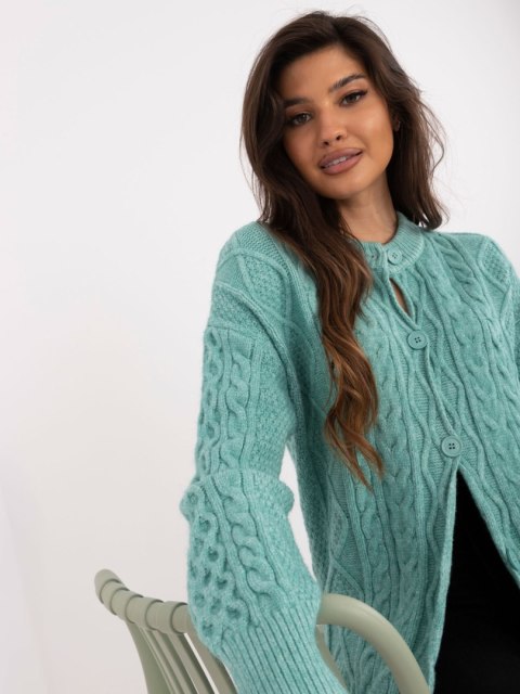 Sweter AT-SW-23525.21 mietowy
