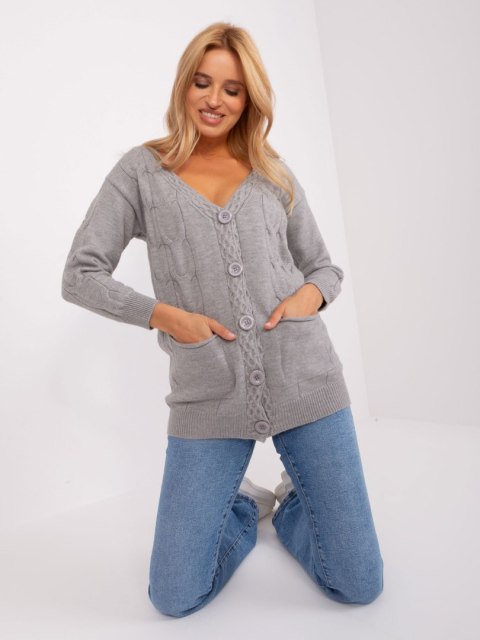 Sweter AT-SW-2241.36P szary