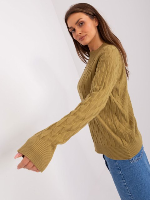 Sweter AT-SW-2326.37X oliwkowy
