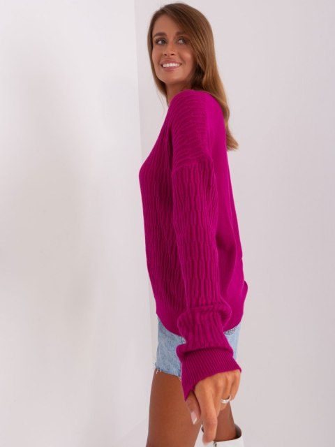 Sweter AT-SW-2338.14P fioletowy