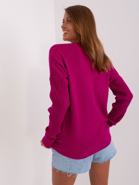 Sweter AT-SW-2338.14P fioletowy
