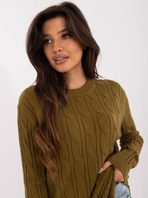 Sweter AT-SW-2343.88 oliwkowy