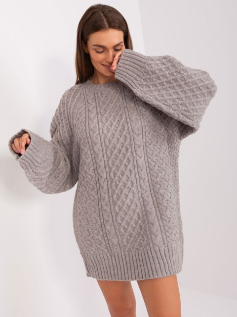 Sweter AT-SW-2367-2.64P szary