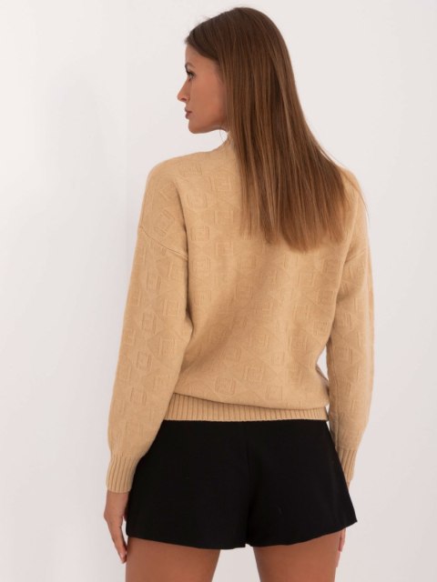 Sweter AT-SW-2339.54 jasny camelowy