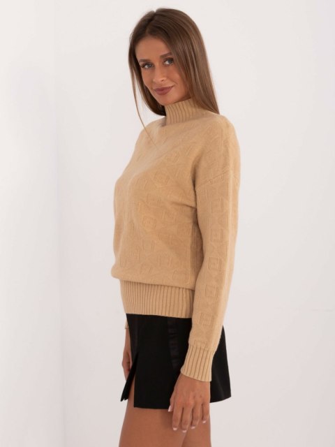 Sweter AT-SW-2339.54 jasny camelowy