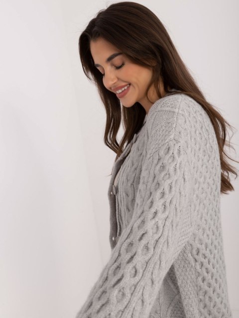 Sweter AT-SW-23525.21 szary