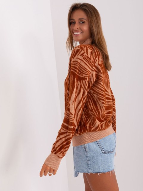 Sweter AT-SW-2357.96 jasny brązowy