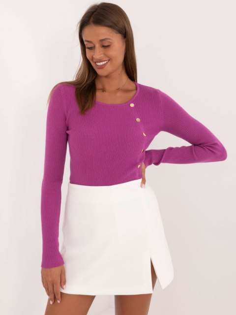 Sweter AT-SW-2332-2.65 ciemny fioletowy L/XL