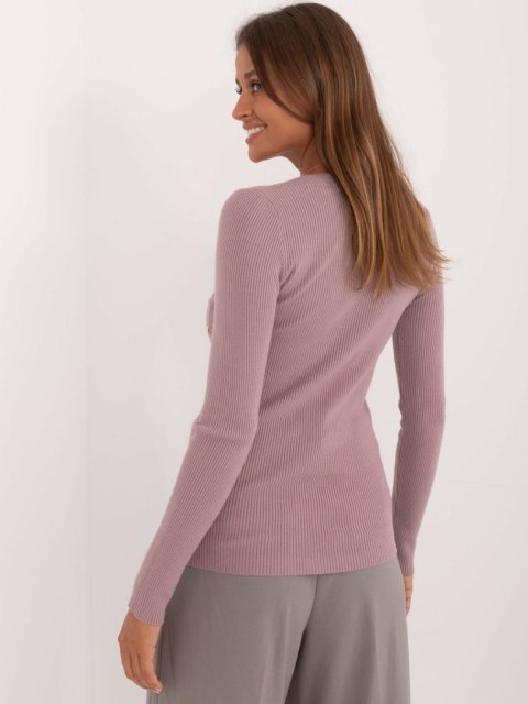 Sweter AT-SW-2332-2.65 fioletowy S/M