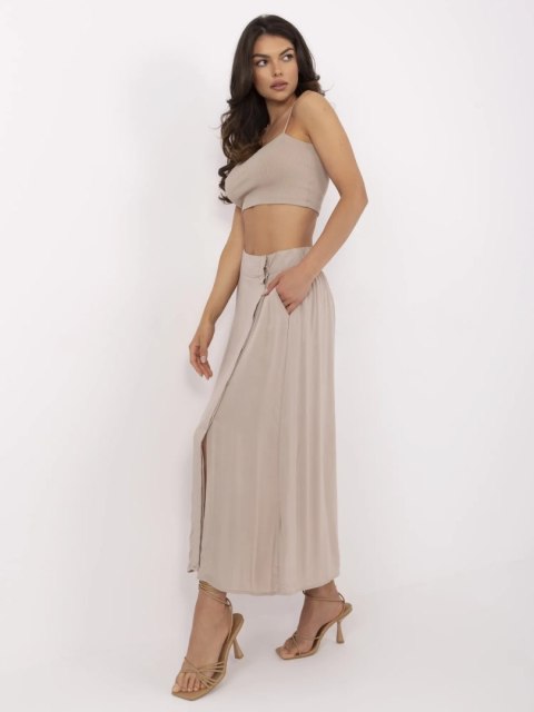 Spódnica D73761M50222A ciemny bezowy XL