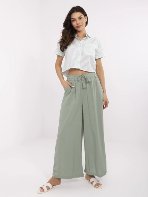 Spodnie D73761M62237B pistacjowy XS