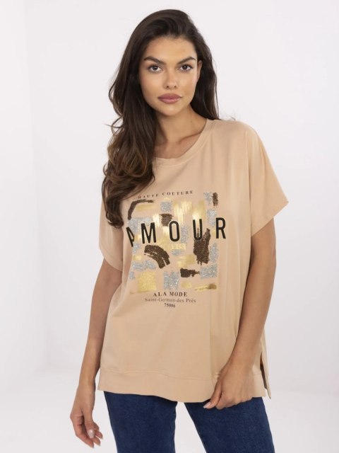 Bluzka CLM-BZ-1701.81 camelowy L/XL