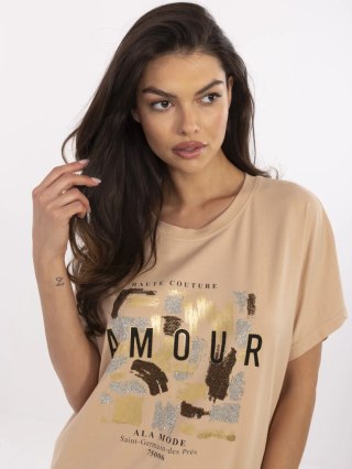 Bluzka CLM-BZ-1701.81 camelowy L/XL