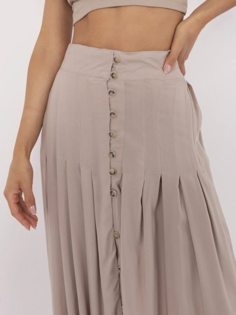 Spódnica D73761M50187B ciemny bezowy M