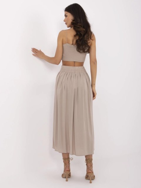Spódnica D73761M50187B ciemny bezowy S