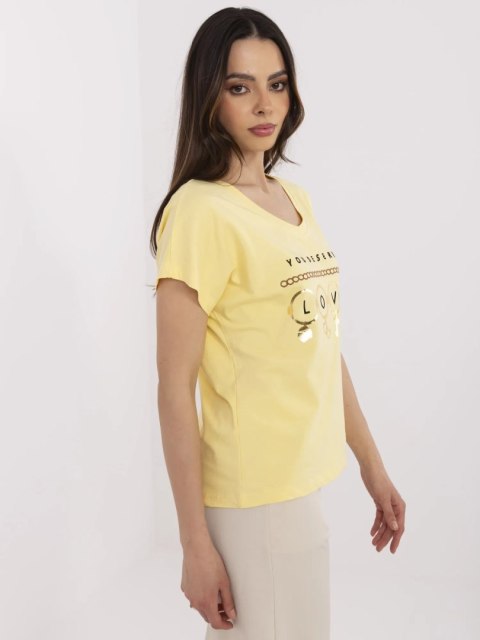 T-shirt CLM-TS-1729.86 żółty XL
