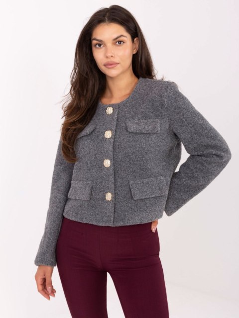 Kurtka IT-KR-FL9586.64 ciemny szary L/XL