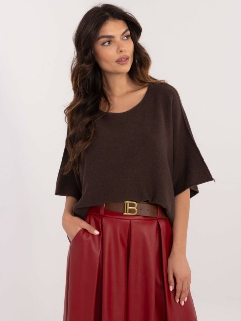 Sweter IT-SW-0811.82P ciemny brązowy