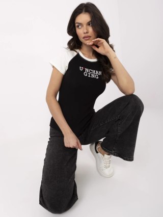 T-shirt NM-TS-V7939.50 czarno-biały