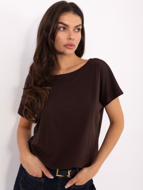 T-shirt RV-TS-4662.04X ciemny brązowy L