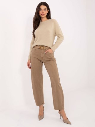 Spodnie jeans VM-SP-J1571-6.08 ciemny bezowy XS