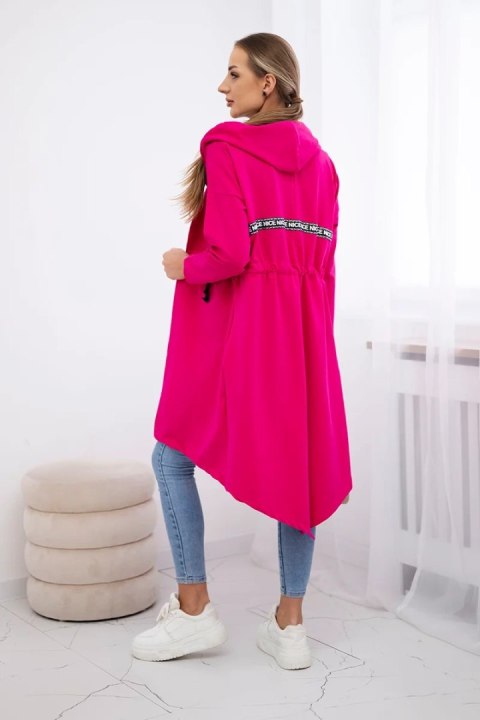 Narzutka z dłuższym tyłem fuksja