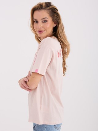 T-shirt D12022M02842A jasny różowy XL