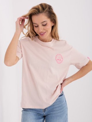 T-shirt D12022M02842A jasny różowy M