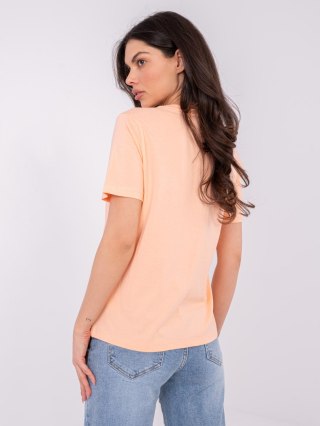 T-shirt D12022M02844A brzoskwiniowy XS