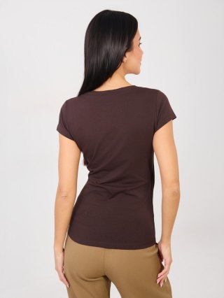 T-shirt RV-TS-5636.03X ciemny brązowy M