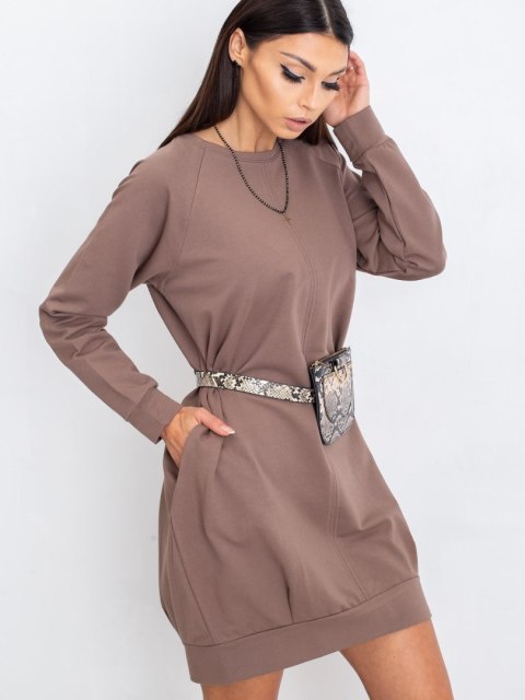 Sukienka RV-TU-5184.93P brązowy L/XL