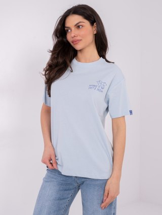 T-shirt D12022M02842A jasny niebieski S