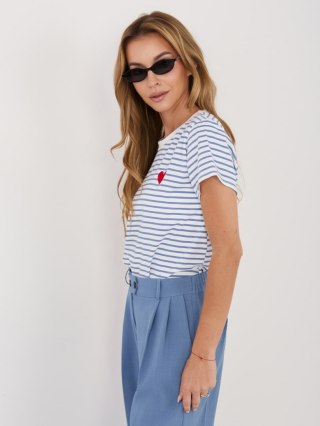 T-shirt IT-TS-22397.89 biało-niebieski