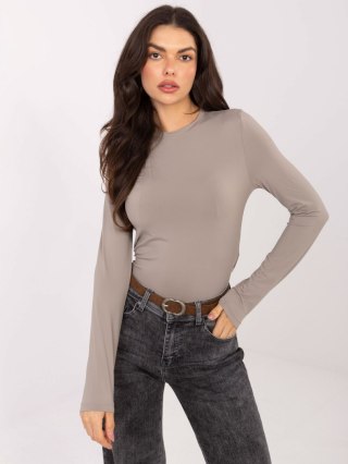 Bluzka D12099M02788A ciemny bezowy L