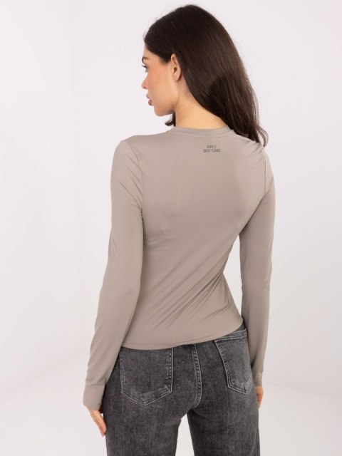Bluzka D12099M02788A ciemny bezowy M