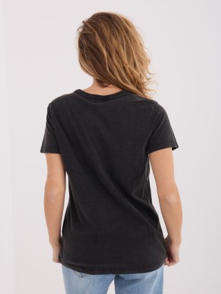 T-shirt D12048M02556K grafitowy XS