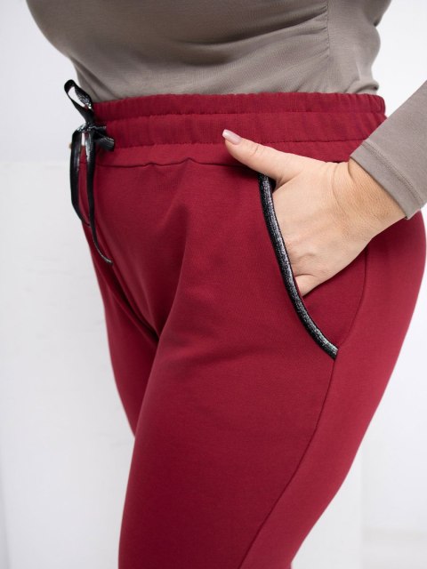 Spodnie dresowe RV-DR-4765.52 bordowy 4XL