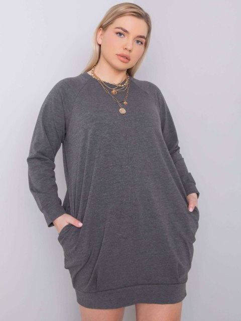 Sukienka RV-SK-6296.99 ciemny szary XL