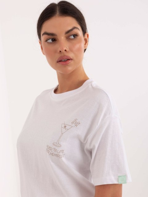 T-shirt D12022M02842A biały M