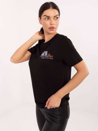 T-shirt D12022M02844A czarny M